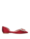 Roger Vivier Ballet Flats In Red
