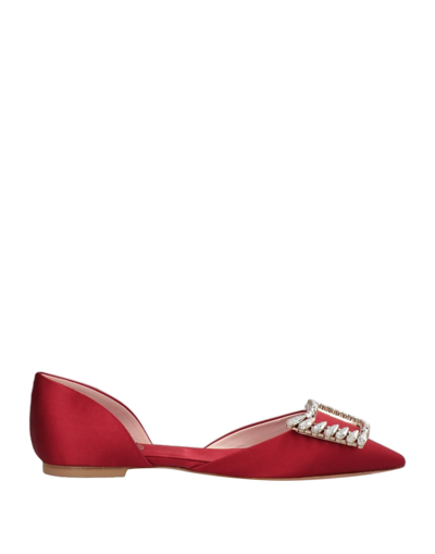 Roger Vivier Ballet Flats In Red