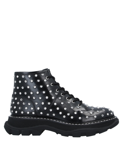 Alexander Mcqueen Ankle Boots In Black