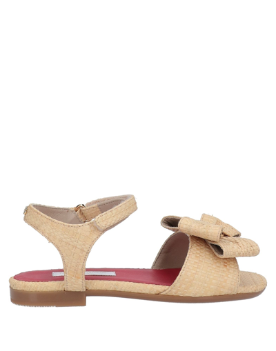 Dolce & Gabbana Kids' Sandals In Beige