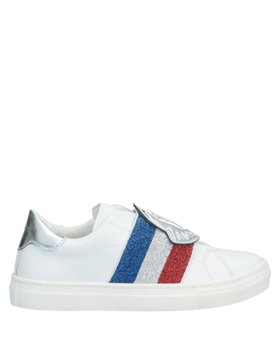 Moncler Kids' Girls White Leather Trainers