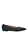 Pomme D'or Ballet Flats In Black