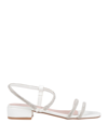 Geneve Sandals In White