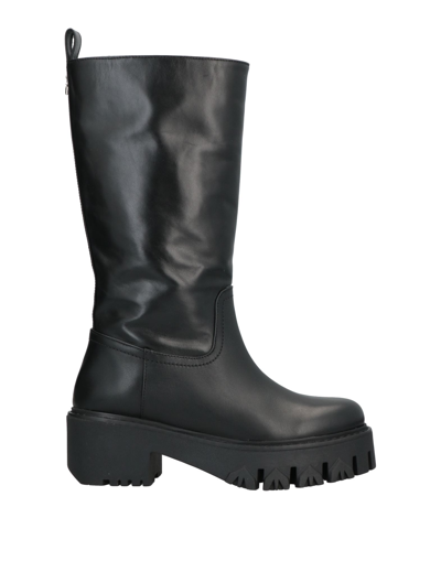 Patrizia Pepe Knee Boots In Black