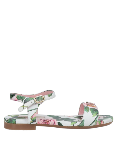 Dolce & Gabbana Kids' Sandals In White