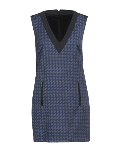 Pinko Short Dresses In Dark Purple