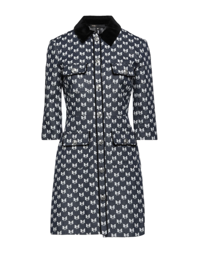 Maje Short Dresses In Dark Blue