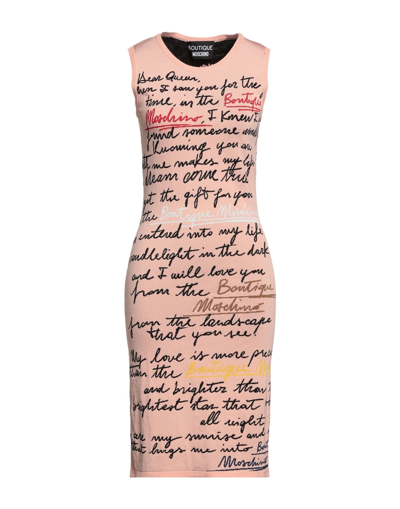 1991 Moschino Couture Pastel Pink 'Tea 4 2' Bodycon Dress