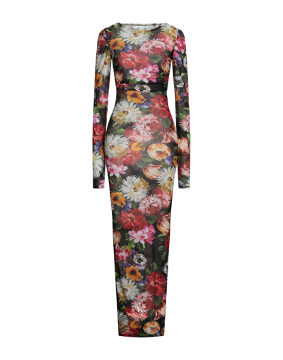 Dolce & Gabbana Long Dresses In Black