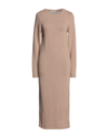 Na-kd Midi Dresses In Beige