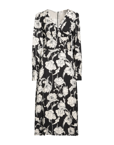 Seventy Sergio Tegon Midi Dresses In Black