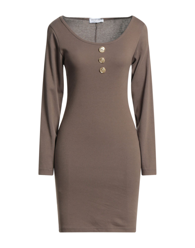 Odi Et Amo Short Dresses In Beige