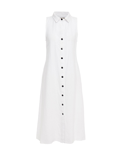 Enza Costa Midi Dresses In White