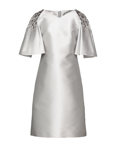 Alberta Ferretti Midi Dresses In Light Grey