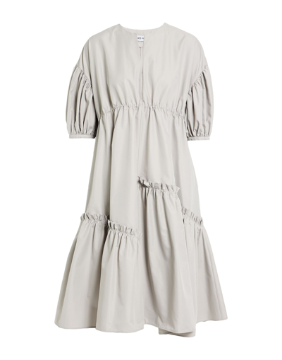 Dice Kayek Midi Dresses In Light Grey