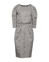 Alberta Ferretti Midi Dresses In Lead