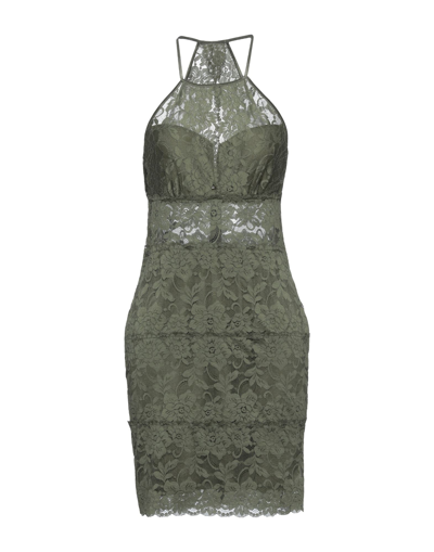 Guess Short Dresses In Military Green