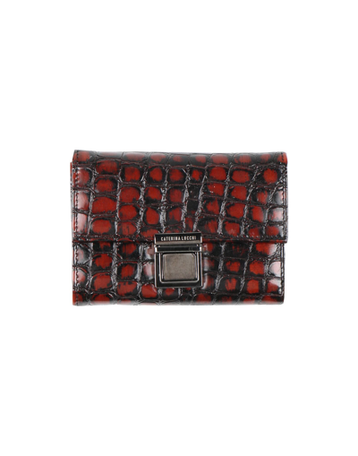 Caterina Lucchi Wallets In Brick Red