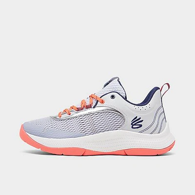 Under Armour Big Kids' 3z6 Basketball Shoes In Mod Gray/halo Gray/midnight Navy