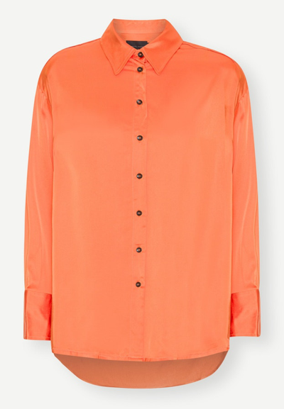 Birgitte Herskind Jenka Shirt - Mandarin Red In Orange