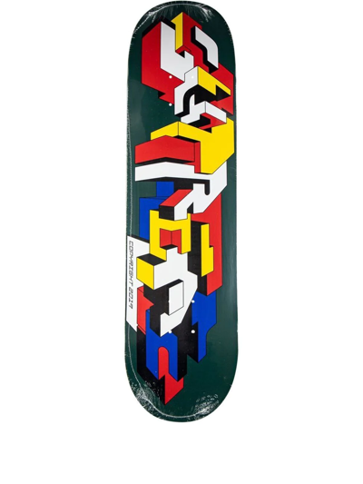 Supreme Delta Logo Skateboard Deck In Grün