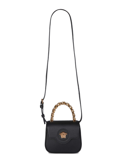 Versace La Medusa Mini Bag In Black