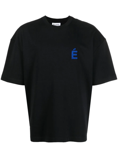 Etudes Studio Chest Logo-print Detail T-shirt In Black