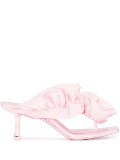 Alexander Wang Pink Celeste 30 Ruffle Trim Sandals