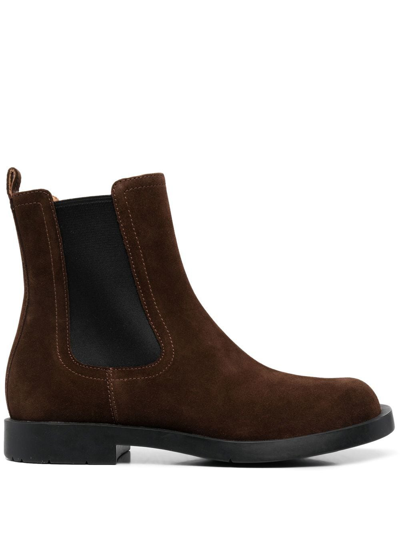 Camper 1978 Suede Ankle Chelsea Boots In Brown