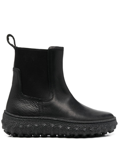 Camper Chunky Sole Chelsea Boots In Black