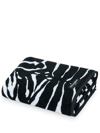 Dolce & Gabbana Terry Cotton Hand Towel In Schwarz