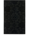 Dolce & Gabbana Cotton Terry Bath Mat In Schwarz