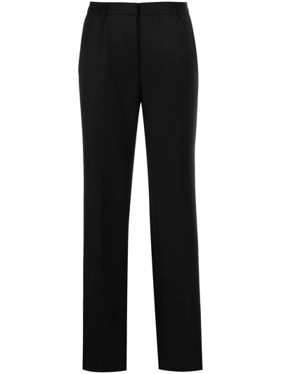 Anine Bing Straight-leg Trousers In Schwarz