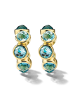 Ippolita 18kt Yellow Gold Lollipop® All-stone Waterfall Small Hoop Earrings In Gold