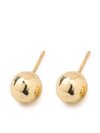 IPPOLITA CLASSICO SMALL HAMMERED BALL 18K黄金耳钉
