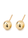 IPPOLITA 18KT YELLOW GOLD CLASSICO SMALL HAMMERED BALL STUD EARRINGS