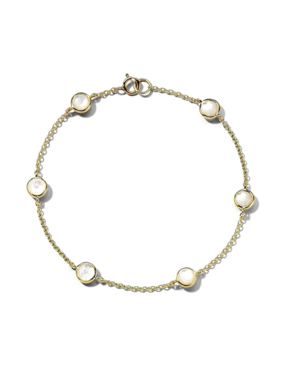 IPPOLITA 18K黄金 LOLLIPOP 6-STONE STATION 珍珠母手链