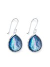 Ippolita Sterling Silver Rock Candy Mother-of-pearl & Lapis Doublet Teardrop Earrings In Silber
