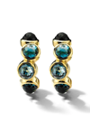 Ippolita 18kt Yellow Gold Lollipop® All-stone Waterfall Small Hoop Earrings In Gold