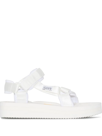 Suicoke White Depa V2 Platform Sandals