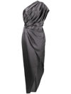 MICHELLE MASON DRAPED-DETAIL MIDI DRESS