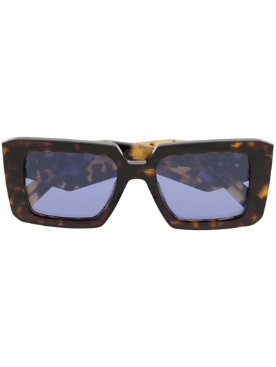 Prada Square-frame Sunglasses In Braun