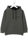 IL GUFO LOGO-PATCH CONTRAST-TRIMMED HOODIE