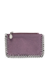 STELLA MCCARTNEY FALABELLA ZIPPED CARDHOLDER