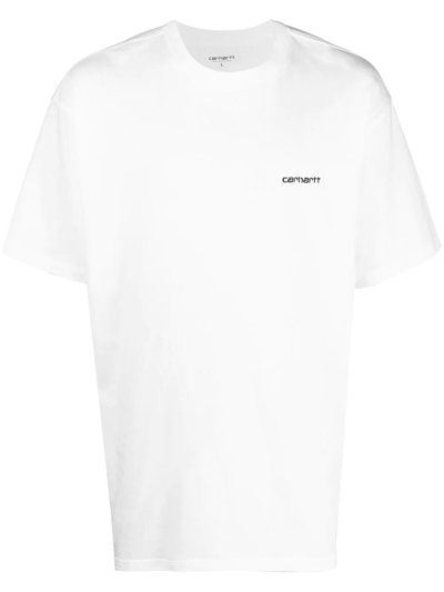 Carhartt Logo-print Cotton T-shirt In Weiss