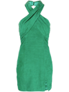 Giuseppe Di Morabito Short Dress With American Neckline In Green