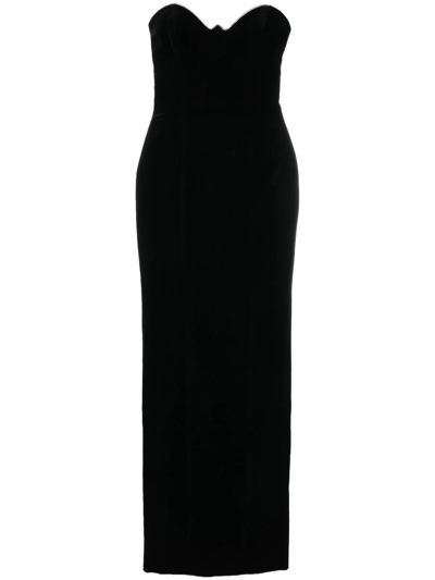 Alexandre Vauthier Off-shoulder Maxi Dress In Schwarz