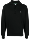 Lacoste Big Croco Hoodie In Schwarz