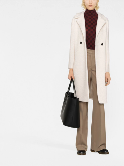 Harris Wharf London Double-breasted Coat In Nude
