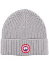 Canada Goose Arctic Disc Knitted Wool Beanie In 961 Mist Grey